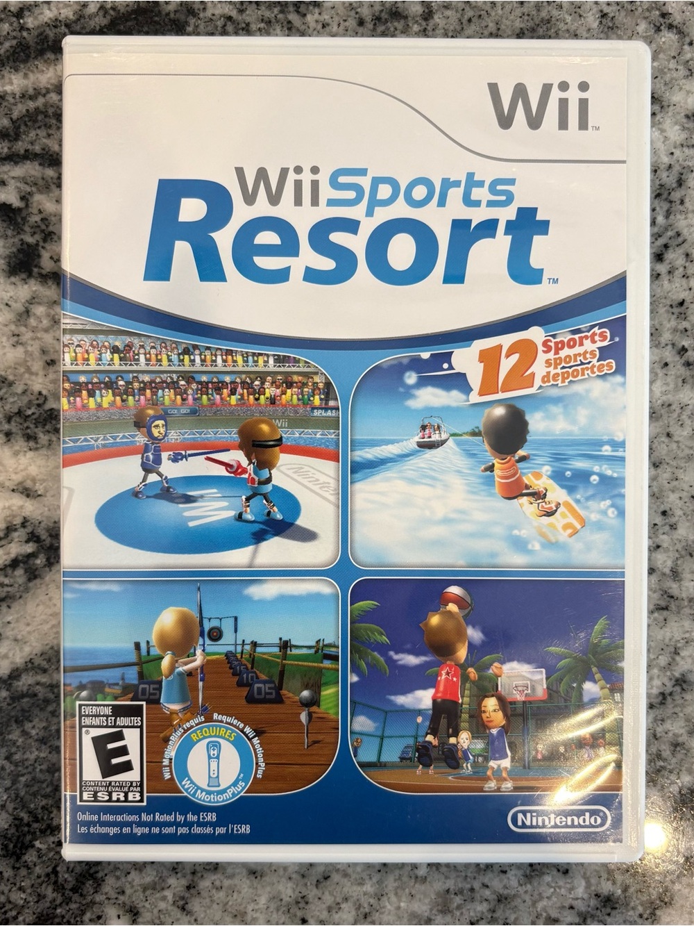 Wii Sports Resort (Nintendo Wii, 2009) CIB with Manual Inserts Tested And Works